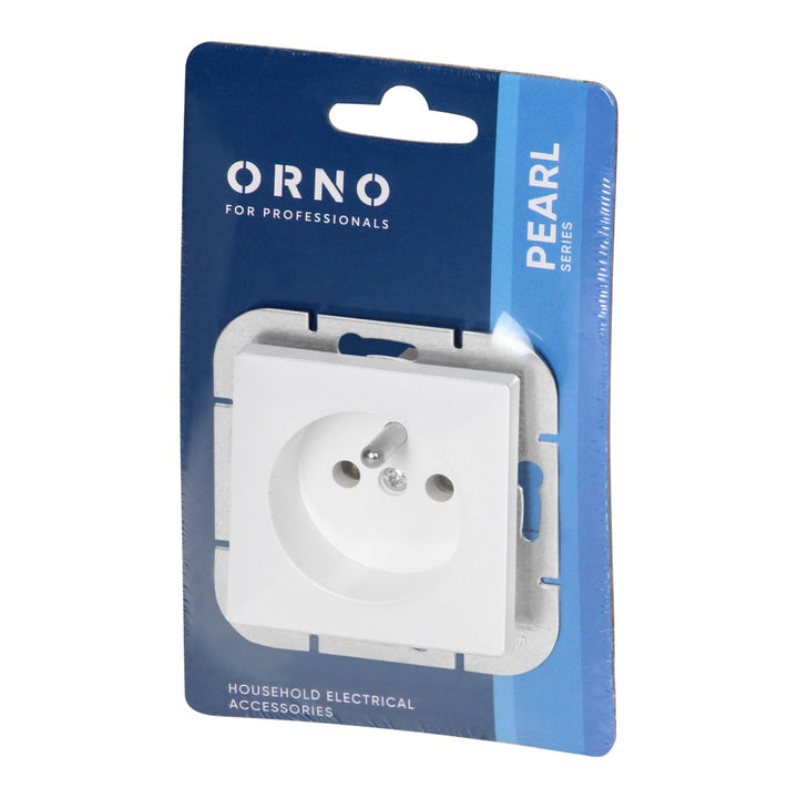 Prise Encastrée 2P+T 16A 250V - Blanc - Silumen