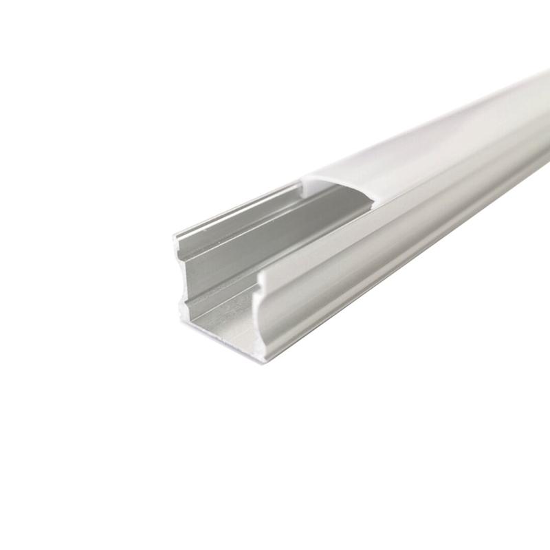 Profilé Aluminium 1m pour Bandeau LED Couvercle Opaque