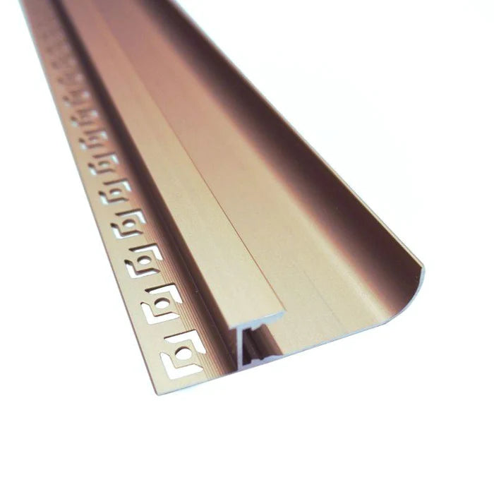 Profilé Aluminium Champagne 2m pour Ruban LED