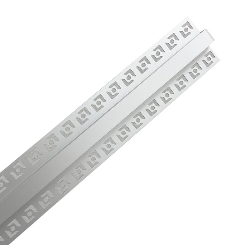 Profilé Aluminium Encastrable 2m pour Ruban LED Couvercle Blanc Opaque