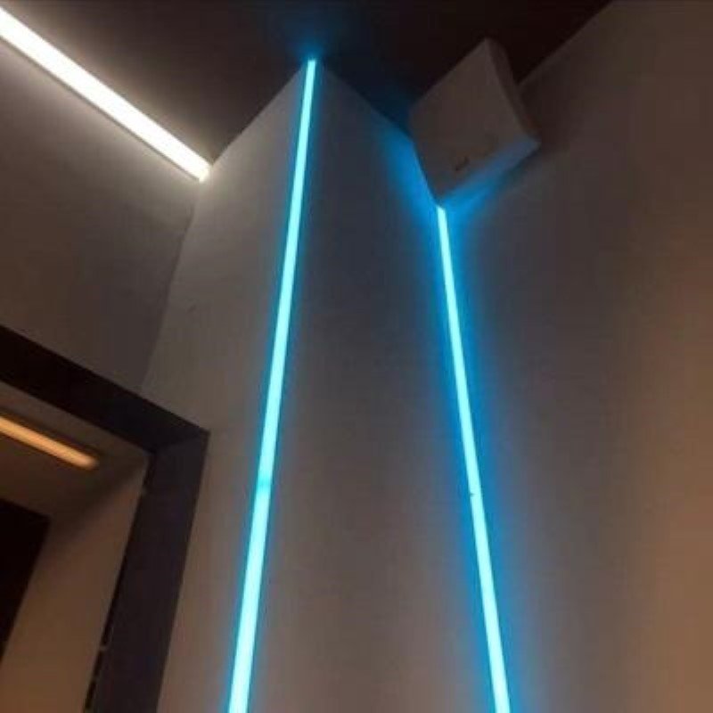 Profilé Aluminium Encastré d'Angle 2m pour Ruban LED Couvercle Blanc Opaque