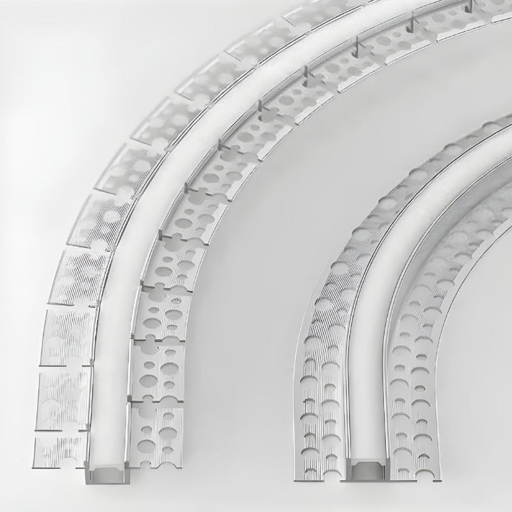 Profilé Aluminium Flexible 2M Cache Opaque Blanc