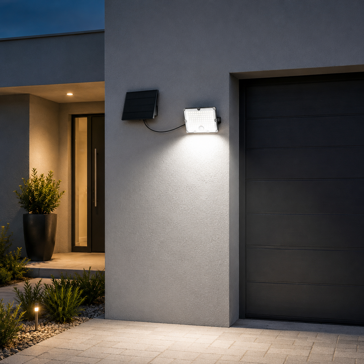 Pack de 40 - Projecteur LED Solaire Extérieur 9W IP65 Détecteur