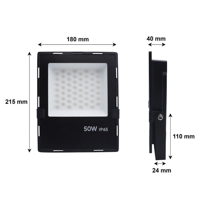 Projecteur Extérieur NOIR 50W IP65