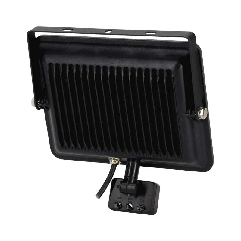 Projecteur LED Détecteur de Mouvement Crépusculaire 50W Extra Plat IP65 NOIR