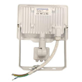 Proyector LED exterior 20W IP65 White con 120 ° Twilight Motion Detector