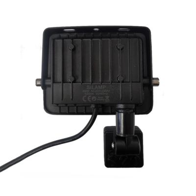 Outdoor LED projector 20W IP65 Black with twilight motion detector