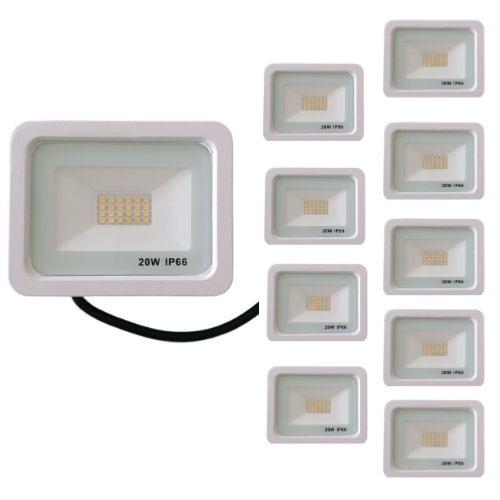 Proyector LED exterior 20W IP66 White