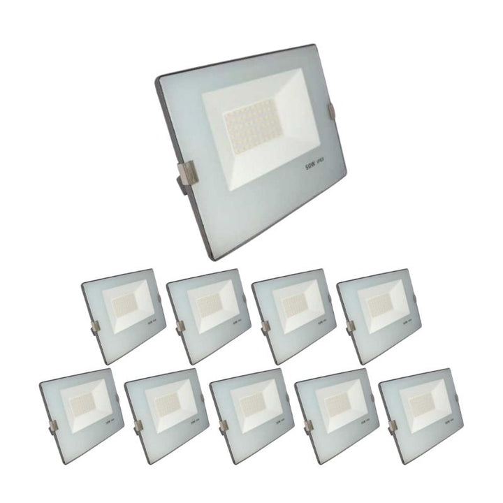 LED-Fluter für den Außenbereich, 50 W, IP65, BLAU GRAU