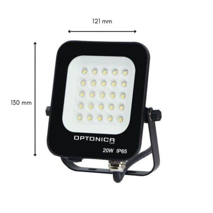 Projecteur LED Extérieur SMD 20W IP65 Noir (Pack de 20)