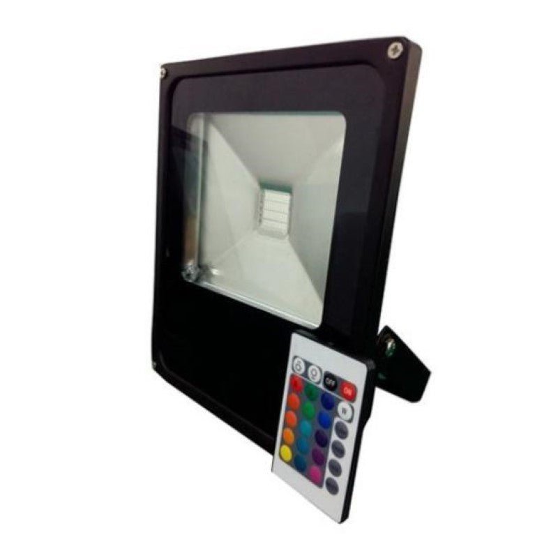 Projecteur LED RGB 10W Extérieur IP66 Plat NOIR
