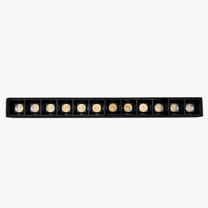 Projecteur LED sur Rail Magnétique 48V DC 12W Noir Fixe