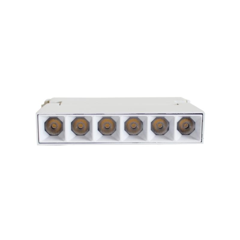 Projecteur LED sur Rail Magnétique 48V DC 6W Orientable Blanc
