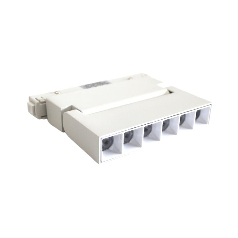 Projecteur LED sur Rail Magnétique 48V DC 6W Orientable Blanc