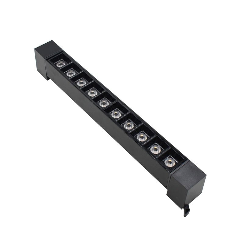 Projecteur Linéaire sur Rail Monophasé 20W 33cm Noir