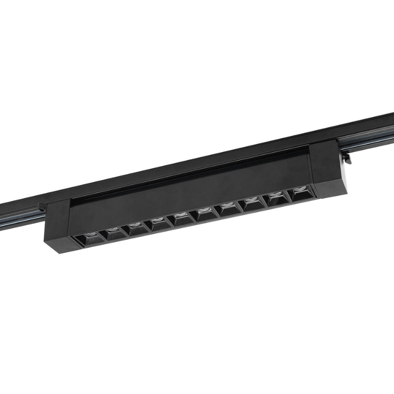 Projecteur Linéaire sur Rail Monophasé 20W 33cm Noir