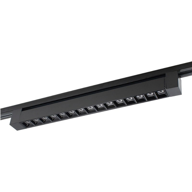Projecteur Linéaire sur Rail Monophasé 30W 46cm Noir