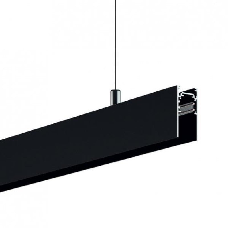 Rail Magnétique en Saillie 48V 2m Noir