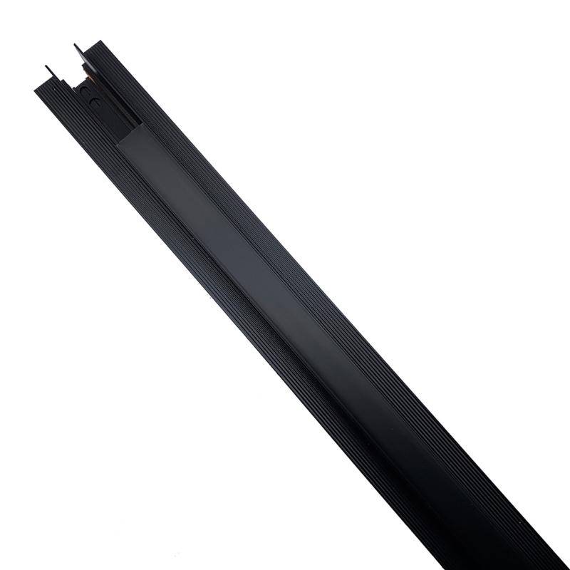 Rail Magnétique Encastré 48V 2m Noir