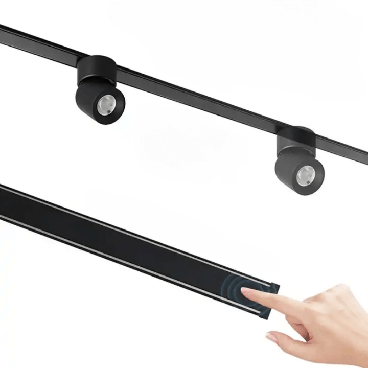 Extra Flat Black Magnetic Rail MM30 1.5M