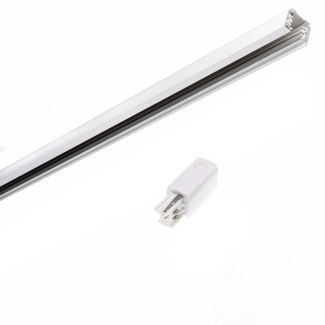 Rail Triphasé pour Spot LED 2m Blanc