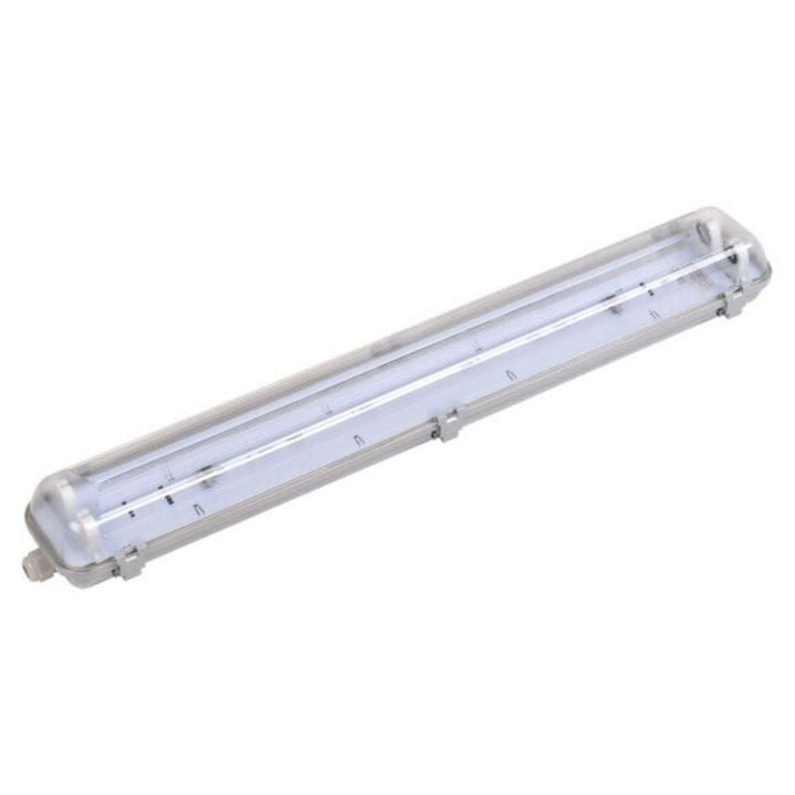 Réglette étanche double pour Tube LED T8 IP65 (Boitier vide) (Pack de 10)