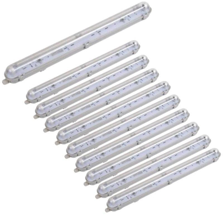 Réglette étanche pour Tube LED T8 IP65 (Boitier vide) (Pack de 8)
