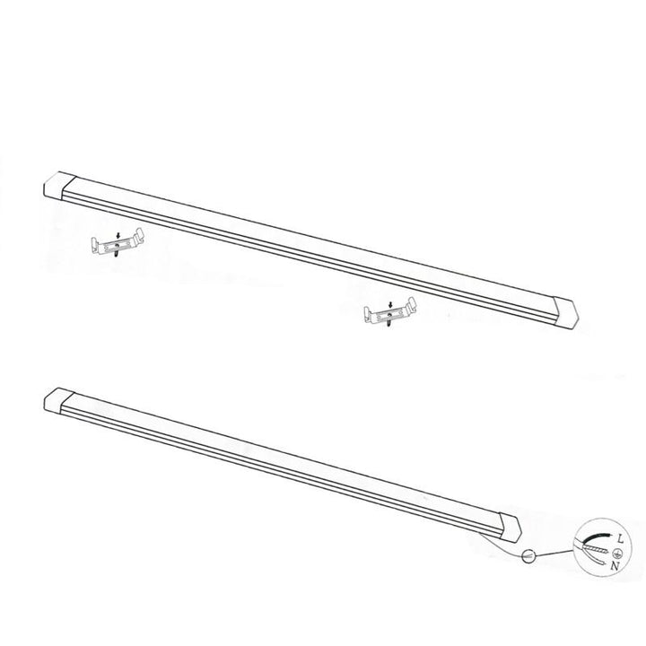Réglette LED 120cm 50W (Pack de 10)
