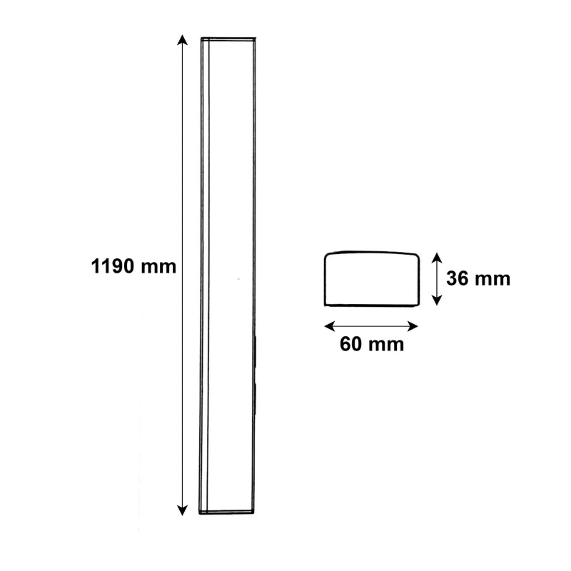 Réglette LED 120cm Blanche 48W IP20 CCT - 3000K/4000K/6000K ( Pack de 10 )