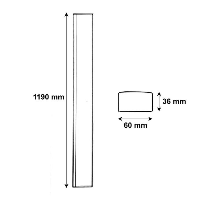 Réglette LED 120cm Blanche 48W IP20 CCT - 3000K/4000K/6000K ( Pack de 10 )