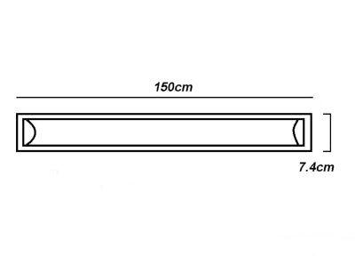Reglette LED 150cm 60W (Pack de 4)