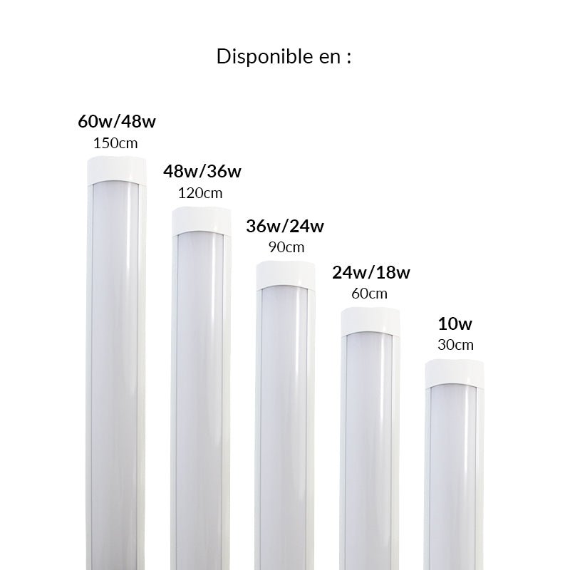 Reglette LED 150cm 60W (Pack de 10)