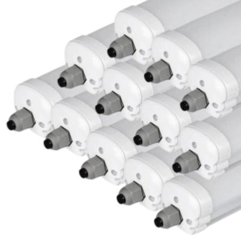 Réglette LED étanche 120cm 36W IP65 120lm/W Interconnectable (Pack de 12) - Silamp France