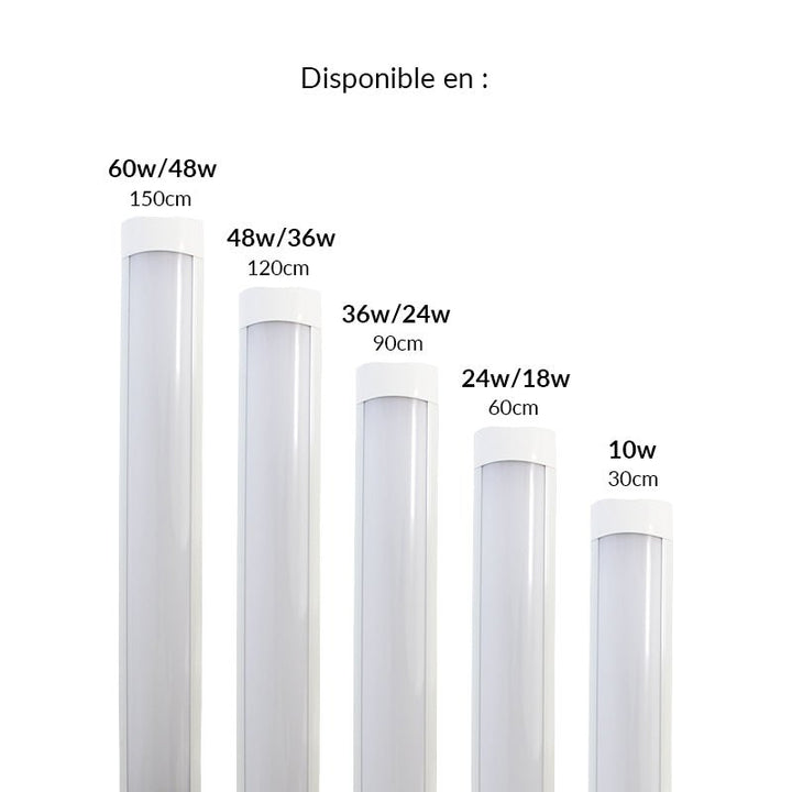 Réglette LED étanche 150cm 50W IP65 (Pack de 20)