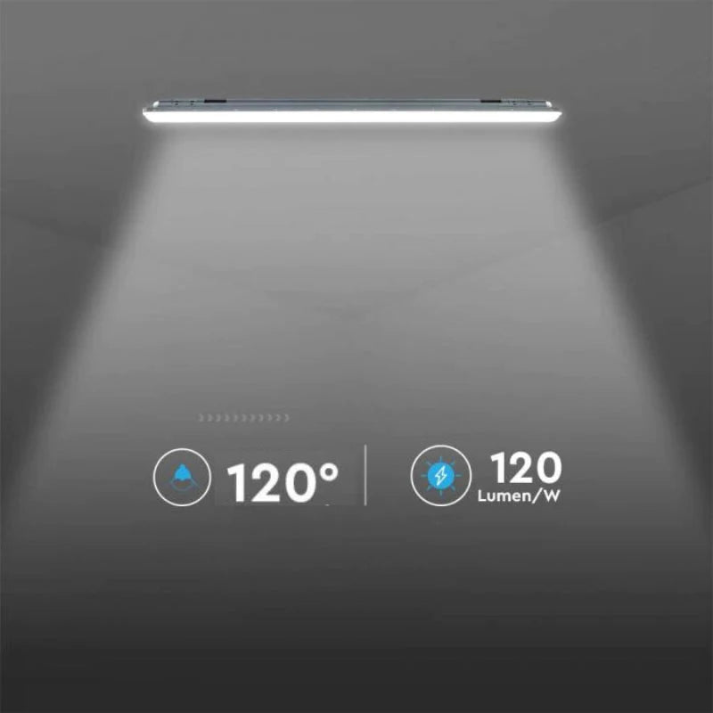 Réglette LED Étanche Interconnectable 120cm 36W 120lm/W