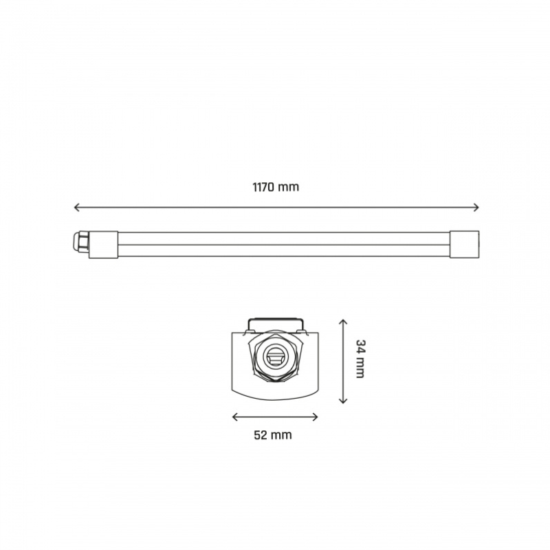 Réglette LED Fine Étanche 36W 120cm 123lm/W