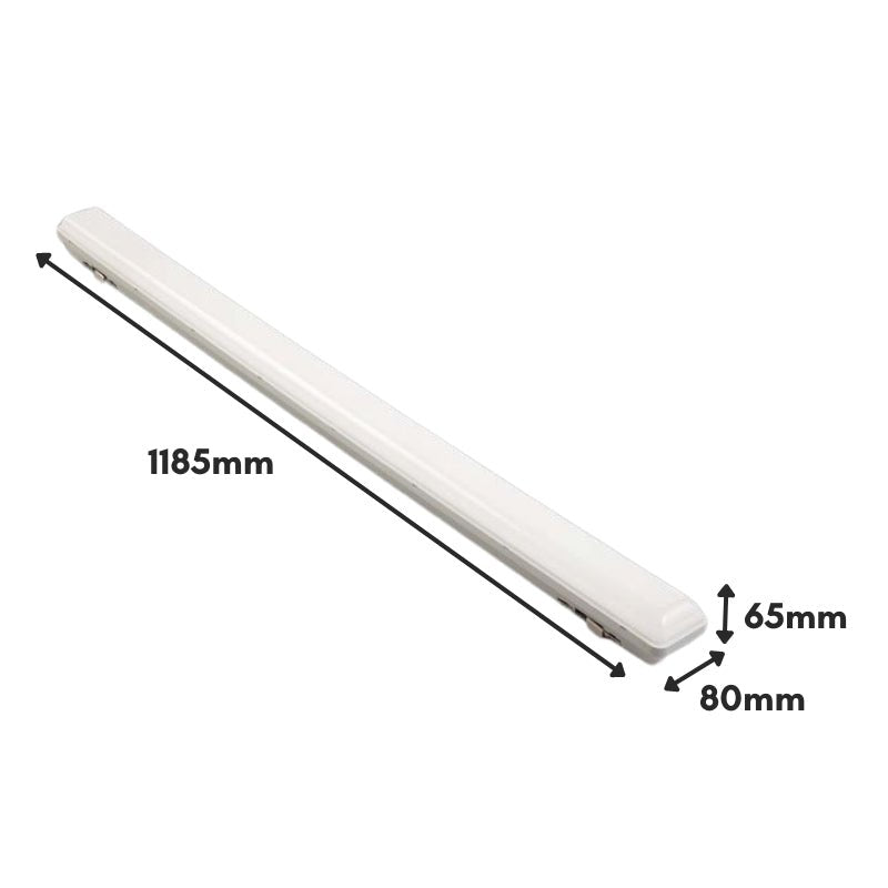 Réglette Solaire LED 120cm 18W IP65 CCT (Panneau Solaire + Télécommande Inclus)