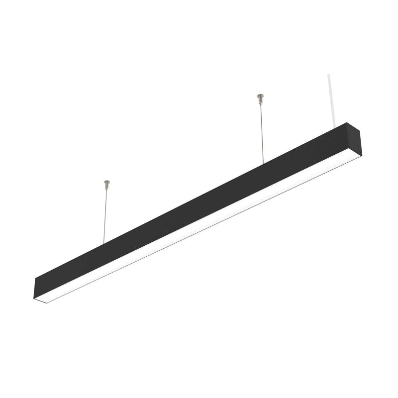 Réglette Suspendue 120 cm Noire 48W CCT - 3000K/4000K/6000K (Pack de 10)