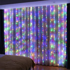 Rideau lumineux 240LED IP44 4M - câble transparent