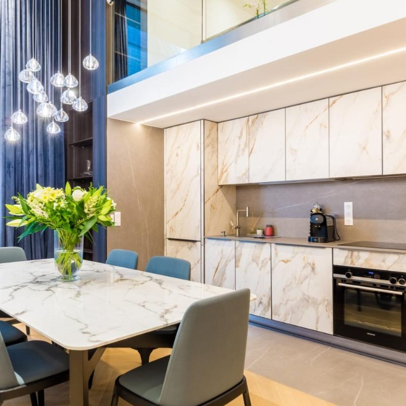 220V LED Fin End acoplado 50m Linha dupla 9W/M IP65 2835 180LED/M