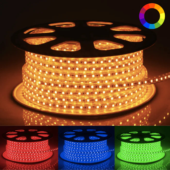 Ruban LED 220V Recoupable 50M 5050 RGB IP65 60LED/m