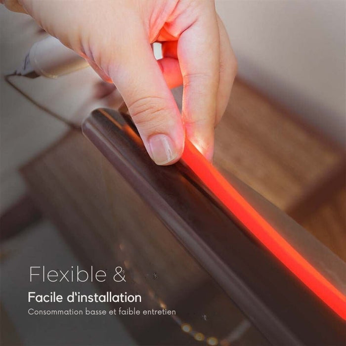 Ruban LED COB 5M 24V IP67 320LED/m Rouge