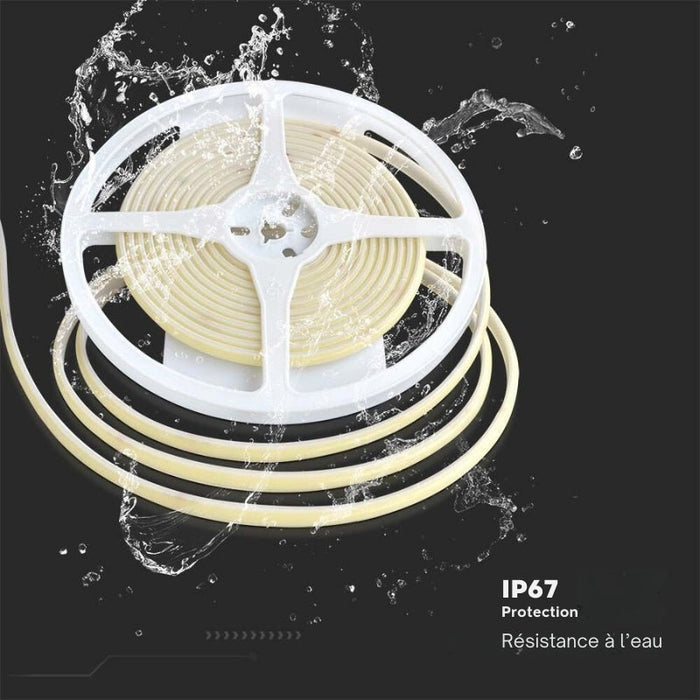 Ruban LED COB 5M 24V IP67 320LED/m Rouge