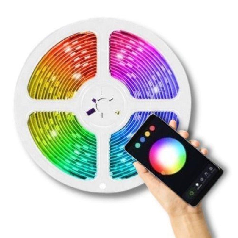 Ruban LED Connecté WiFi RGBW 12V 5m 90LED/m IP44