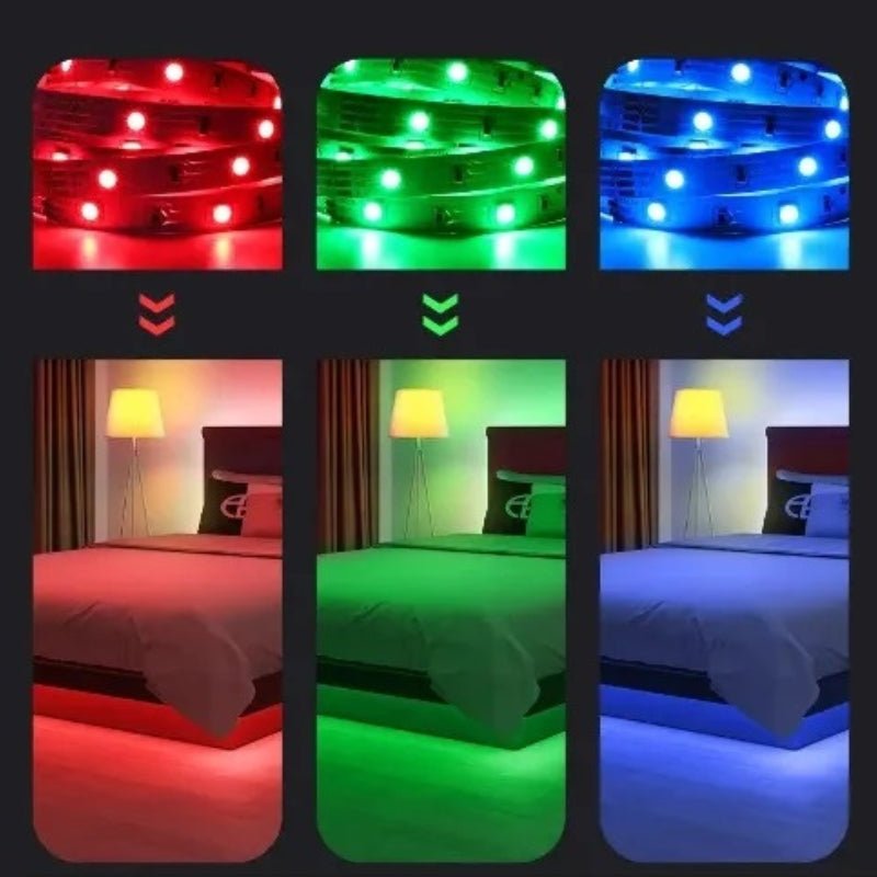 Ruban LED RGBW Wifi DC12V 60 LED/m 2m + Adaptateur Secteur et Contrôler Wifi