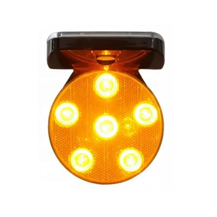 Signalisation Magnétique 6LED Solaire Jaune Avec Synchro