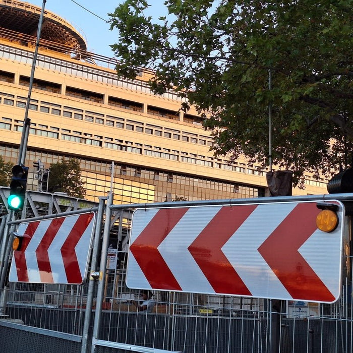 Signalisation Magnétique 6LED Solaire Jaune Avec Synchro