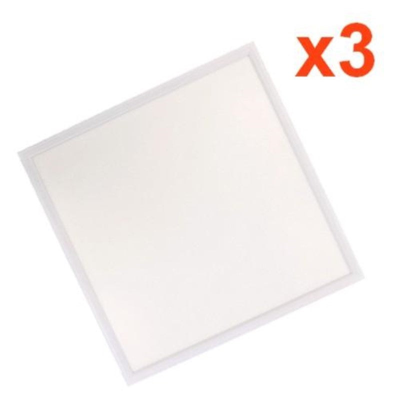 Dalle LED 60x60 Slim 36W Blanc - Pack de 3
