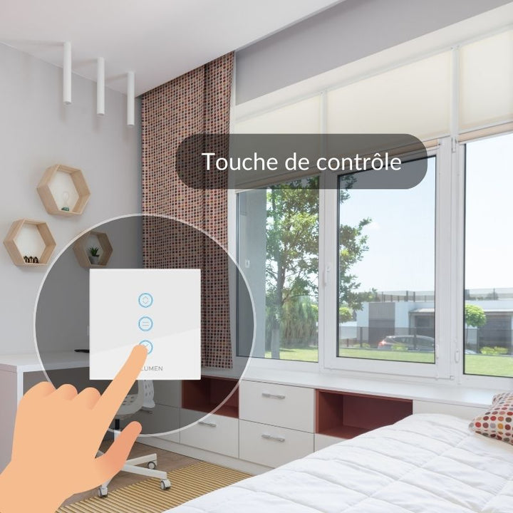 Switch for Connected Wifi Tactile Rolling Shutter