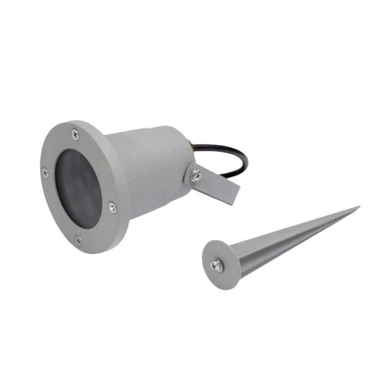 Spot à Piquer LED Extérieur IP44 Gris pour Ampoule GU10